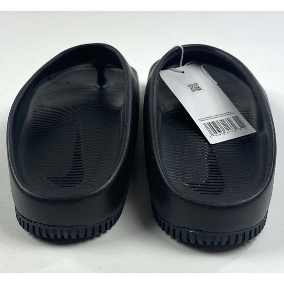 Nike Calm Flip Flop Womens 8 Triple Black Sandals Slides Casual FD4115-001 - Picture 7 of 9
